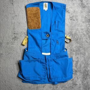 Vintage Bob Allen Sportswear Shooting Skeet Hunting Vest Blue Mens M